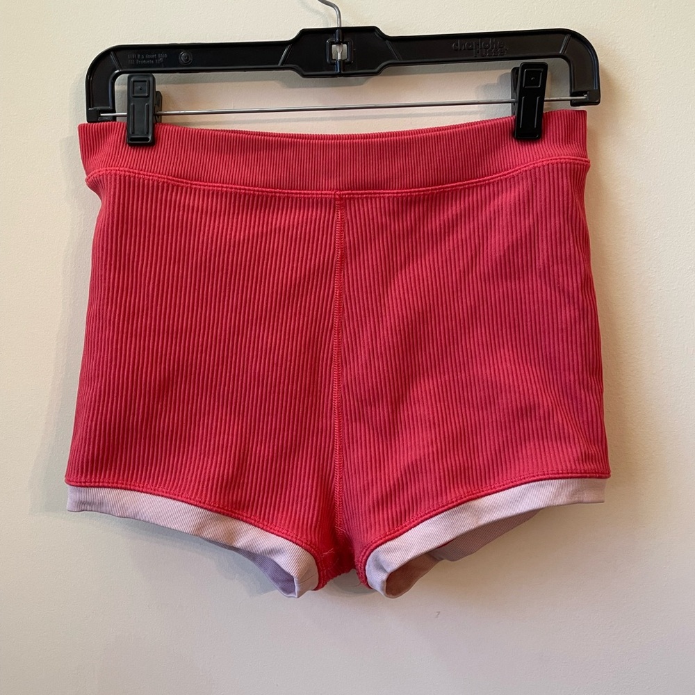 Aerie: Red Ribbed Women's Micro Shorts
